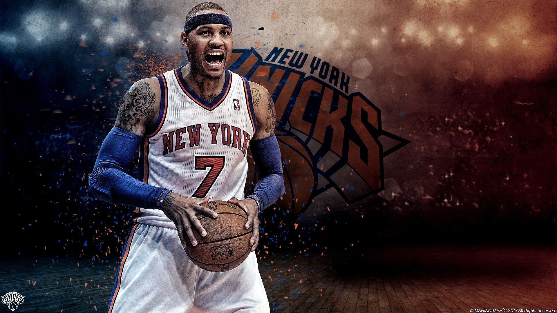 Wallpaper Basketball, New York, NBA, Knicks, Player, Carmelo Anthony, Carmelo  Anthony images for desktop, section спорт - download