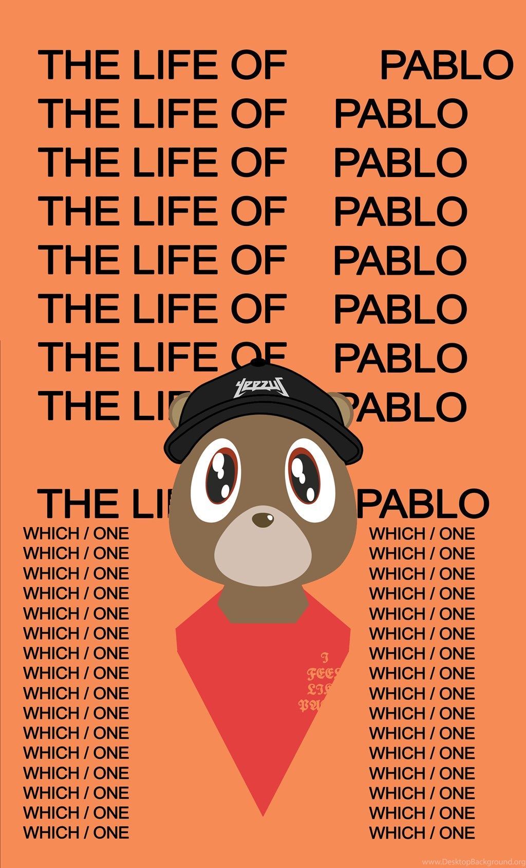 Download Kanye West the awardwinning musician at the release of The Life  Of Pablo Wallpaper  Wallpaperscom