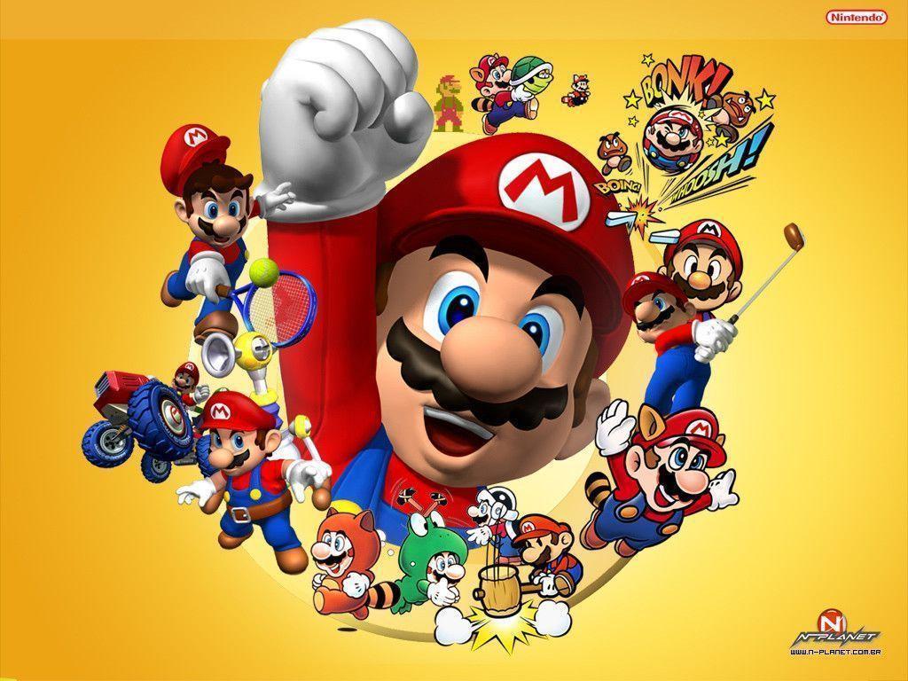 Colorful Nintendo Mario Bros Live Wallpaper - free download