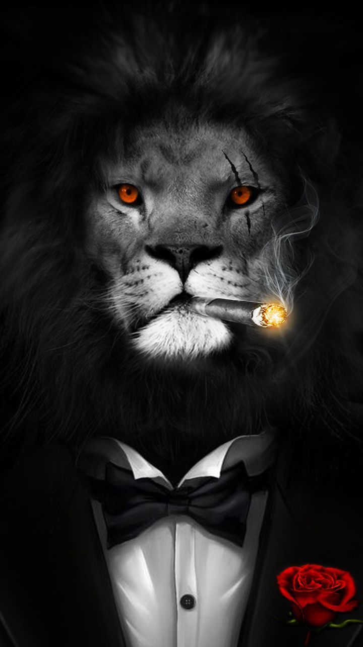 Premium Photo | Lion looking straight 3d rendering raster illustration