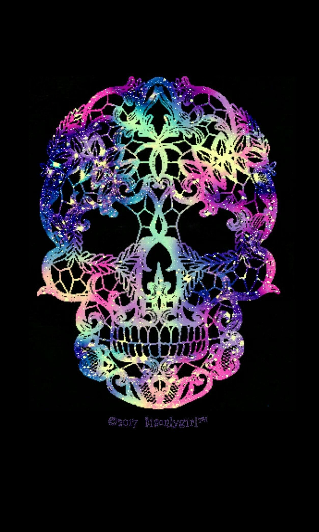 Sugar Skull Black Background Images HD Pictures and Wallpaper For Free  Download  Pngtree