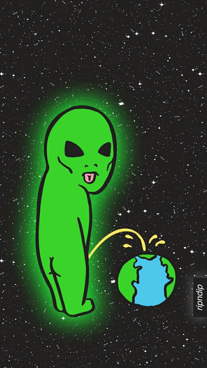 Alien Weed Cartoon Wallpapers on WallpaperDog