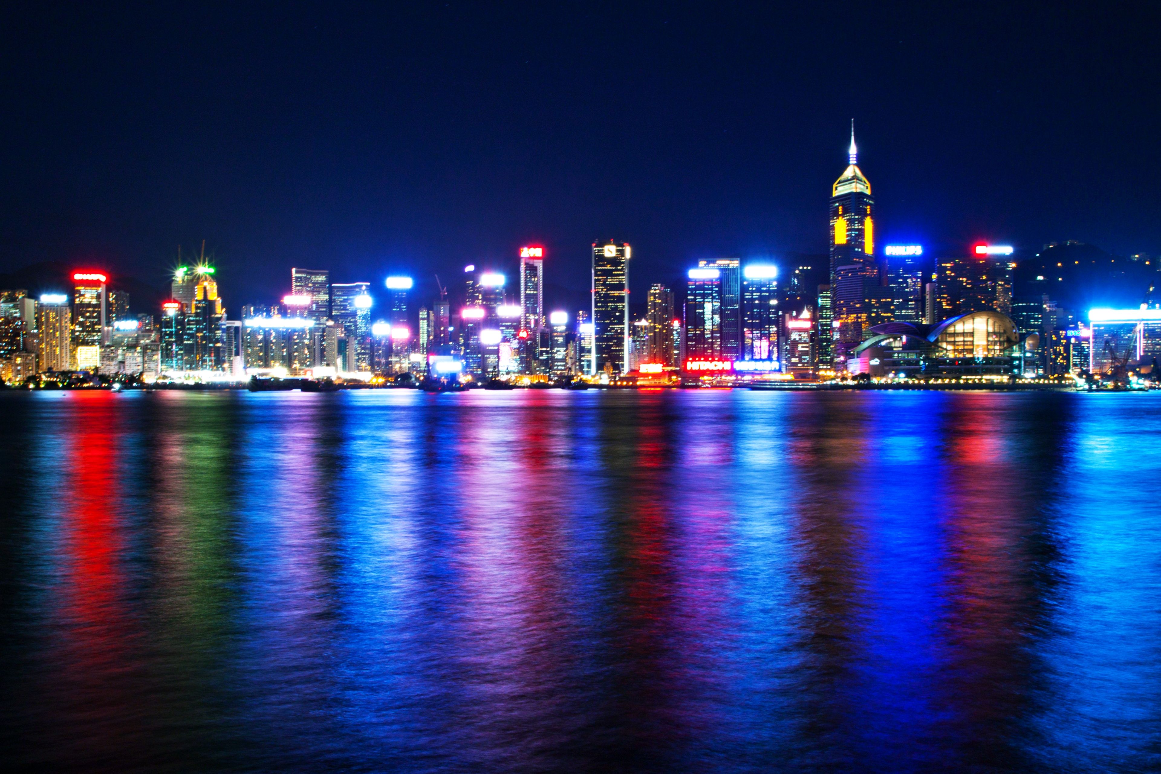 Hong Kong Night View Wallpapers on WallpaperDog