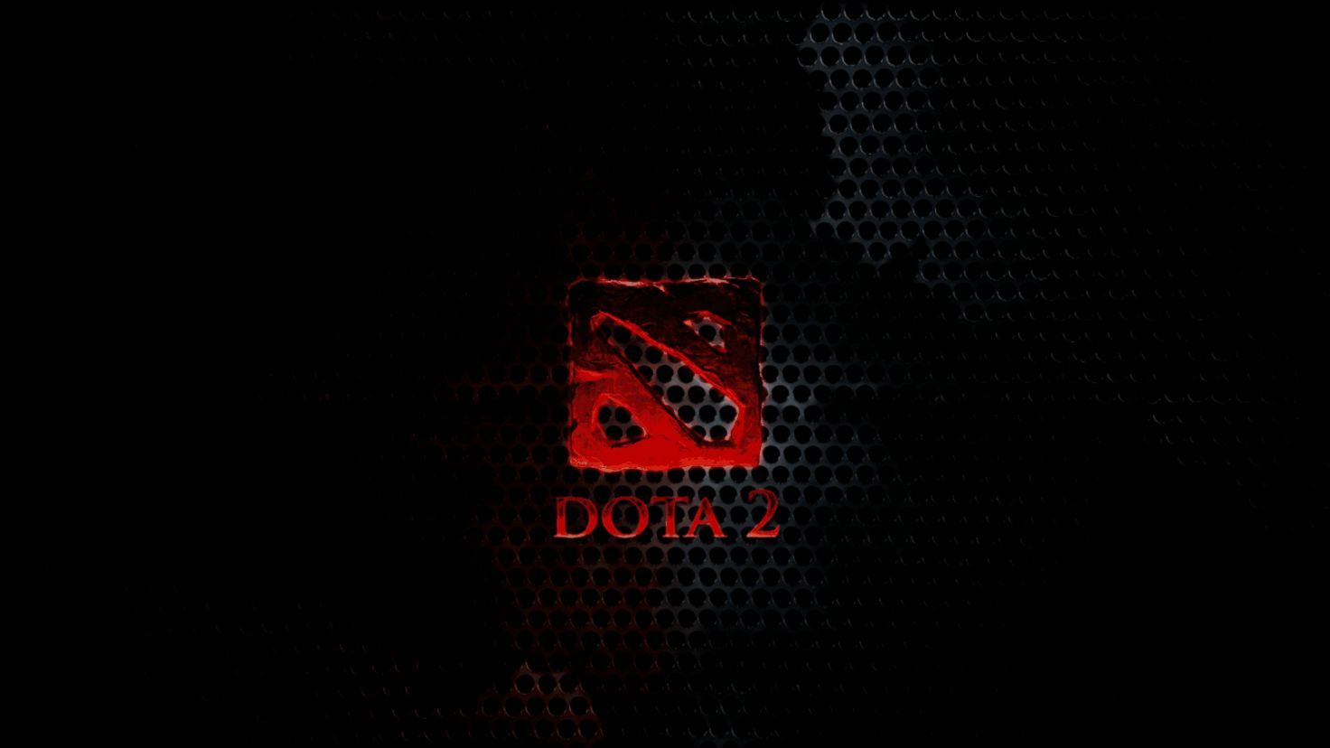 dota 2 logo wallpaper 1366x768