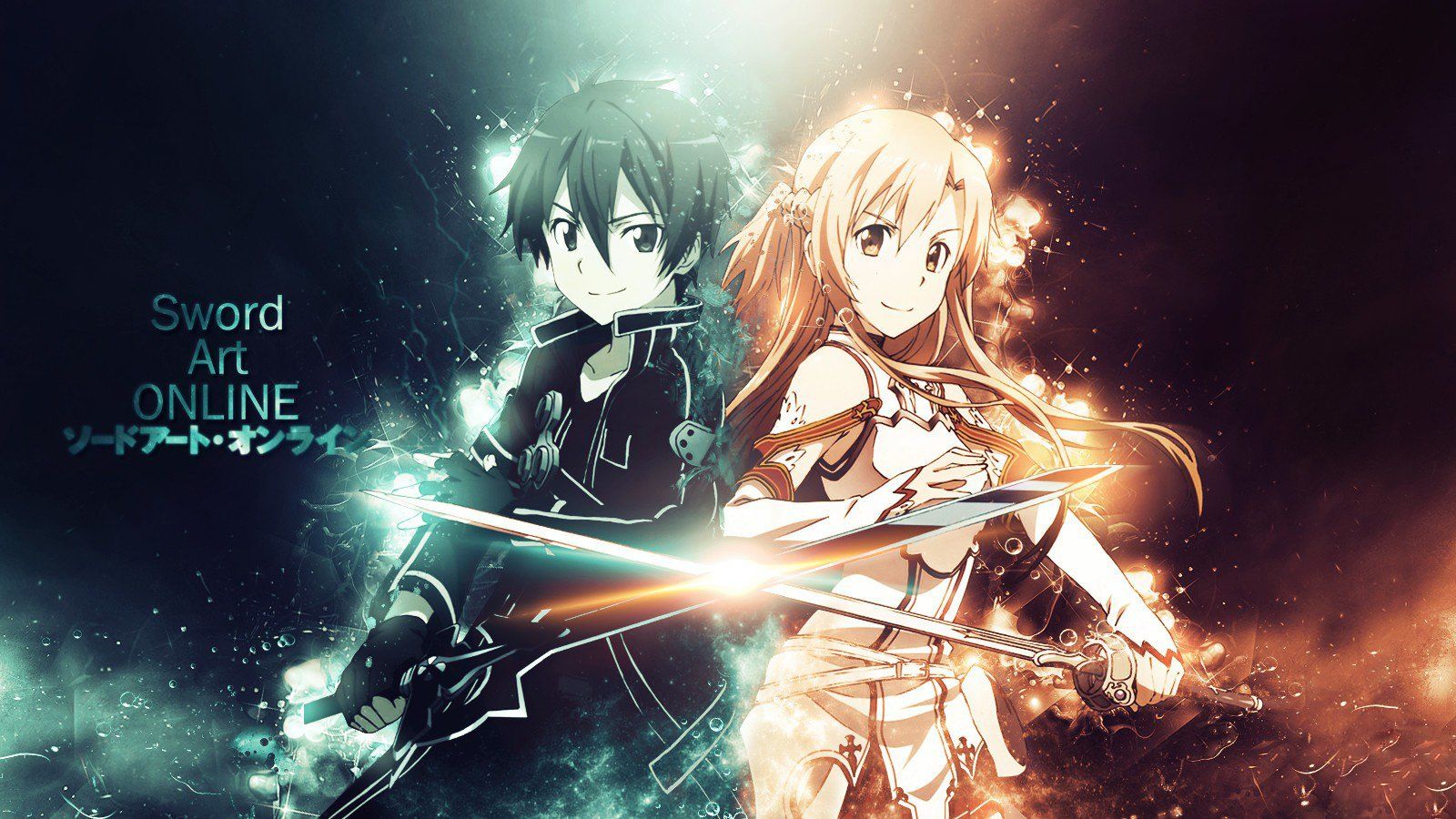 Download Anime Fight Sword Art Online Wallpaper