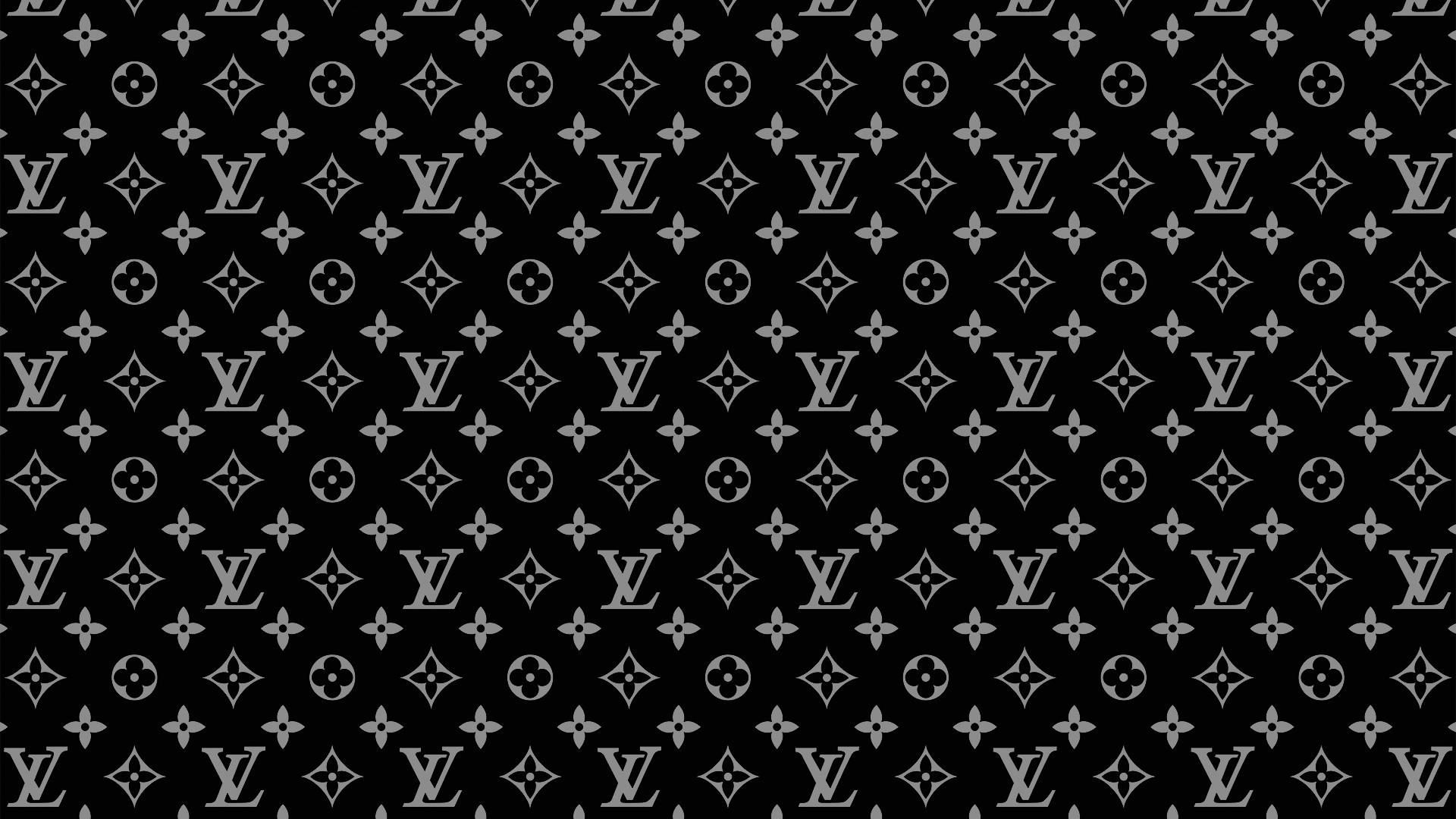 Louis Vuitton Medium Logo Background BG black white  Logo background,  Seamless background, Black and white