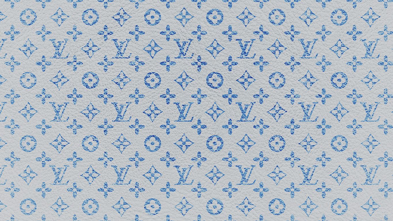 Download Light Blue Louis Vuitton Background