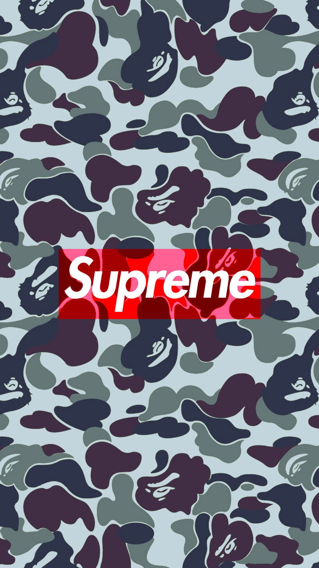 Supreme X Bape Iphone Wallpapers On Wallpaperdog