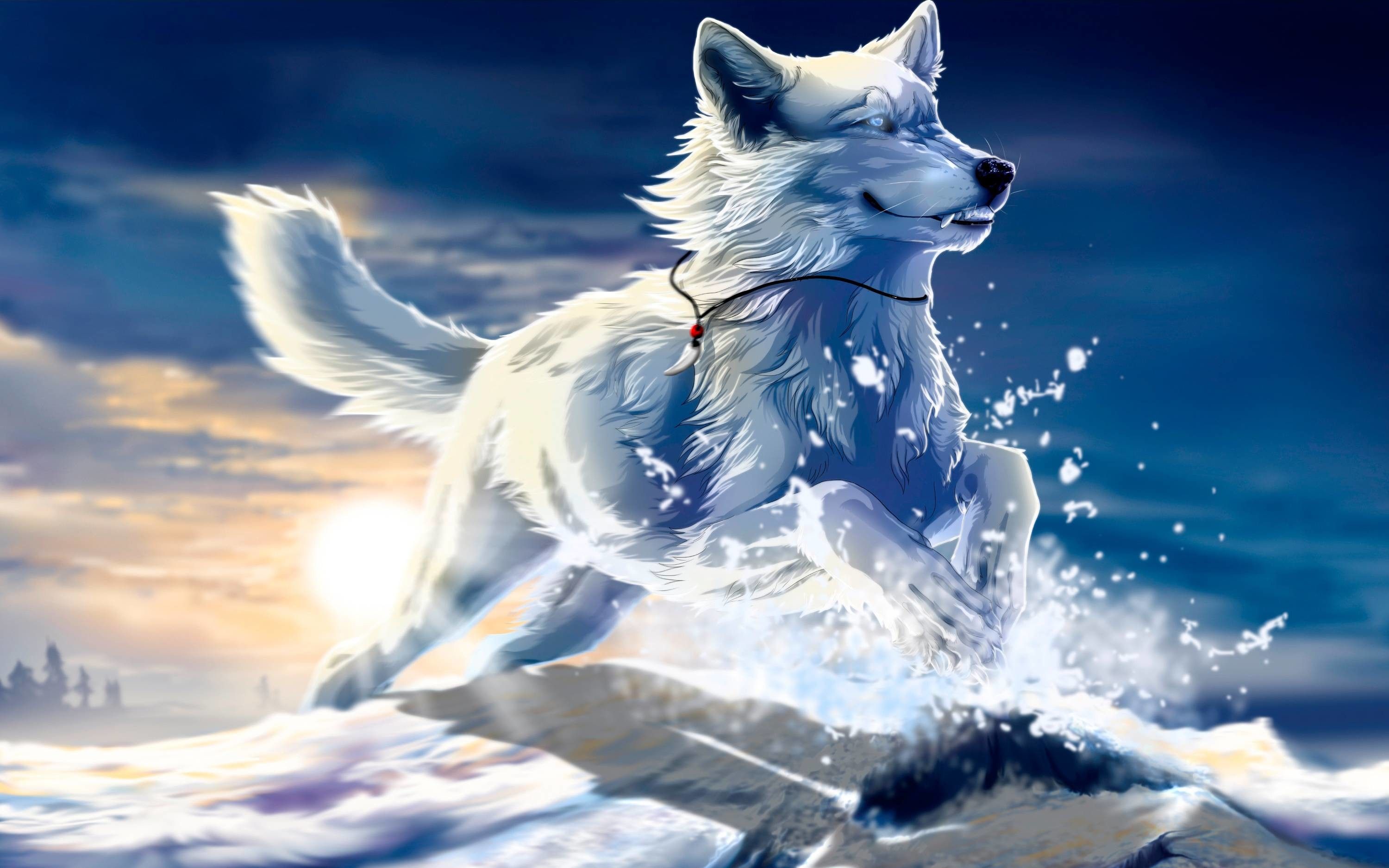 Download Cool Animated Ethereal Galaxy Wolf Wallpaper  Wallpaperscom