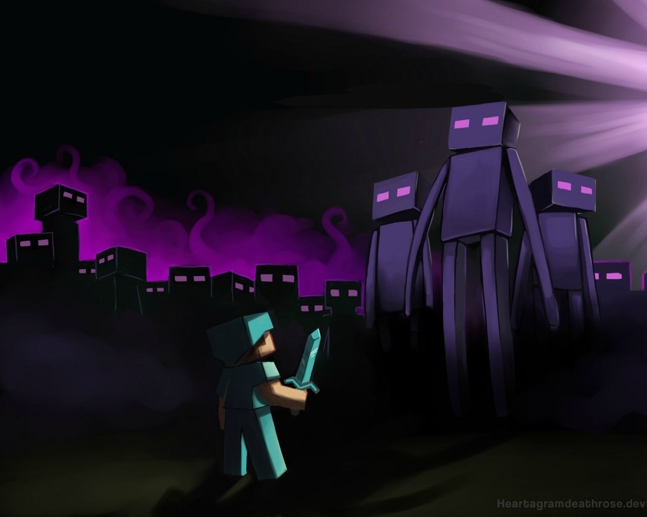 minecraft mutant enderman wallpaper