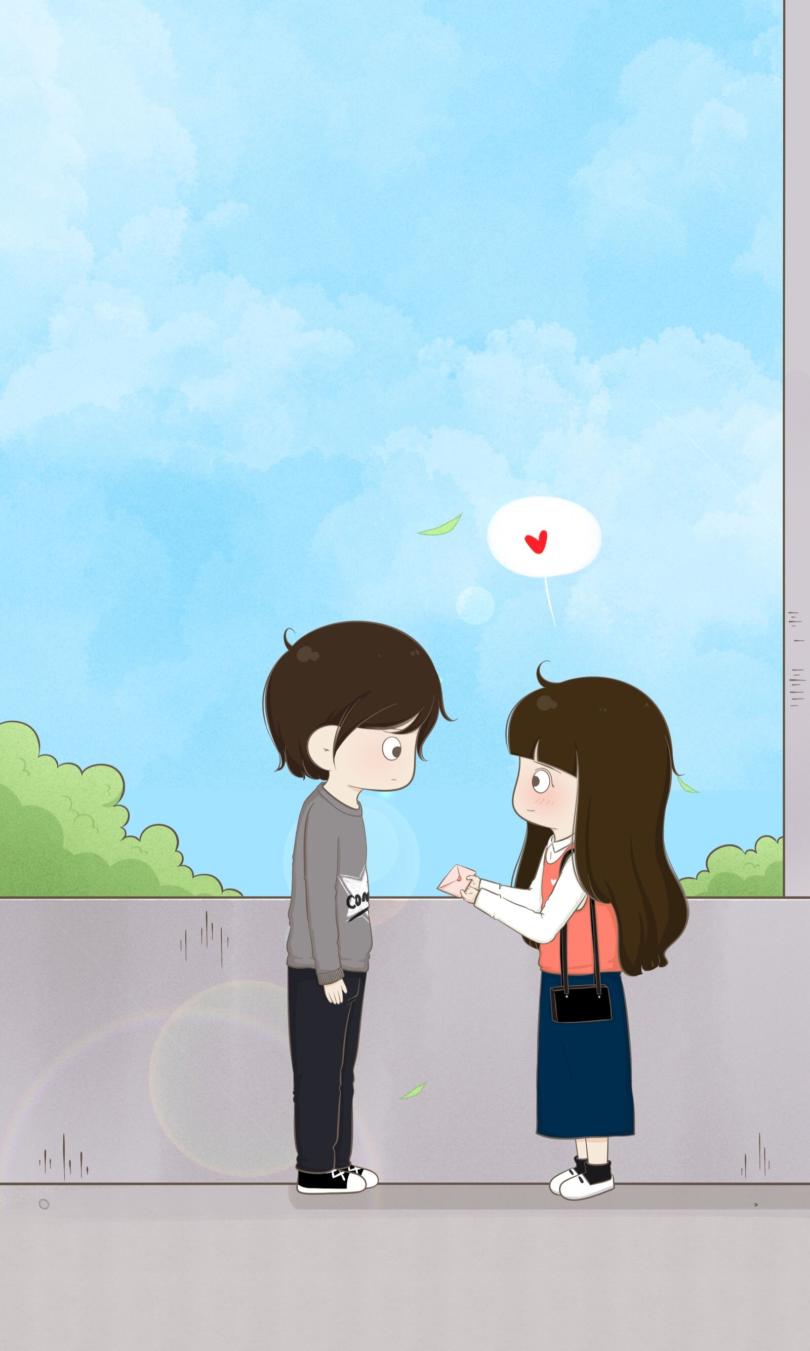Cute Couple Goals Cartoon Wallpapers on WallpaperDog