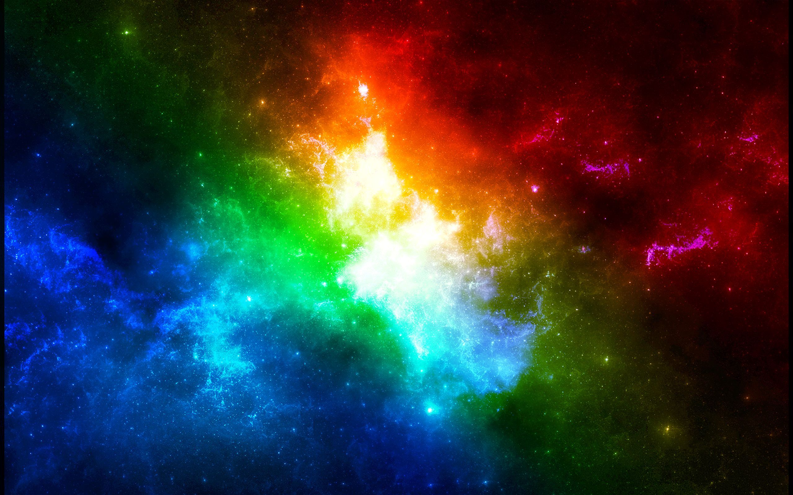 Rainbow galaxy wallpaper by xRebelYellx on DeviantArt