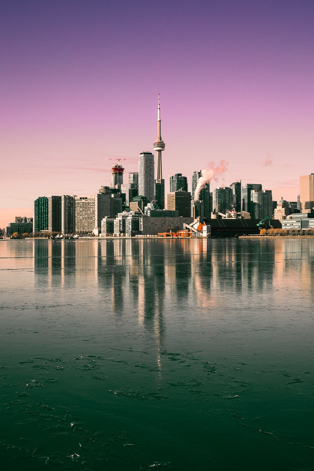 Wallpaper Canada Toronto city night roads skyscrapers lights  1920x1200 HD Picture Image
