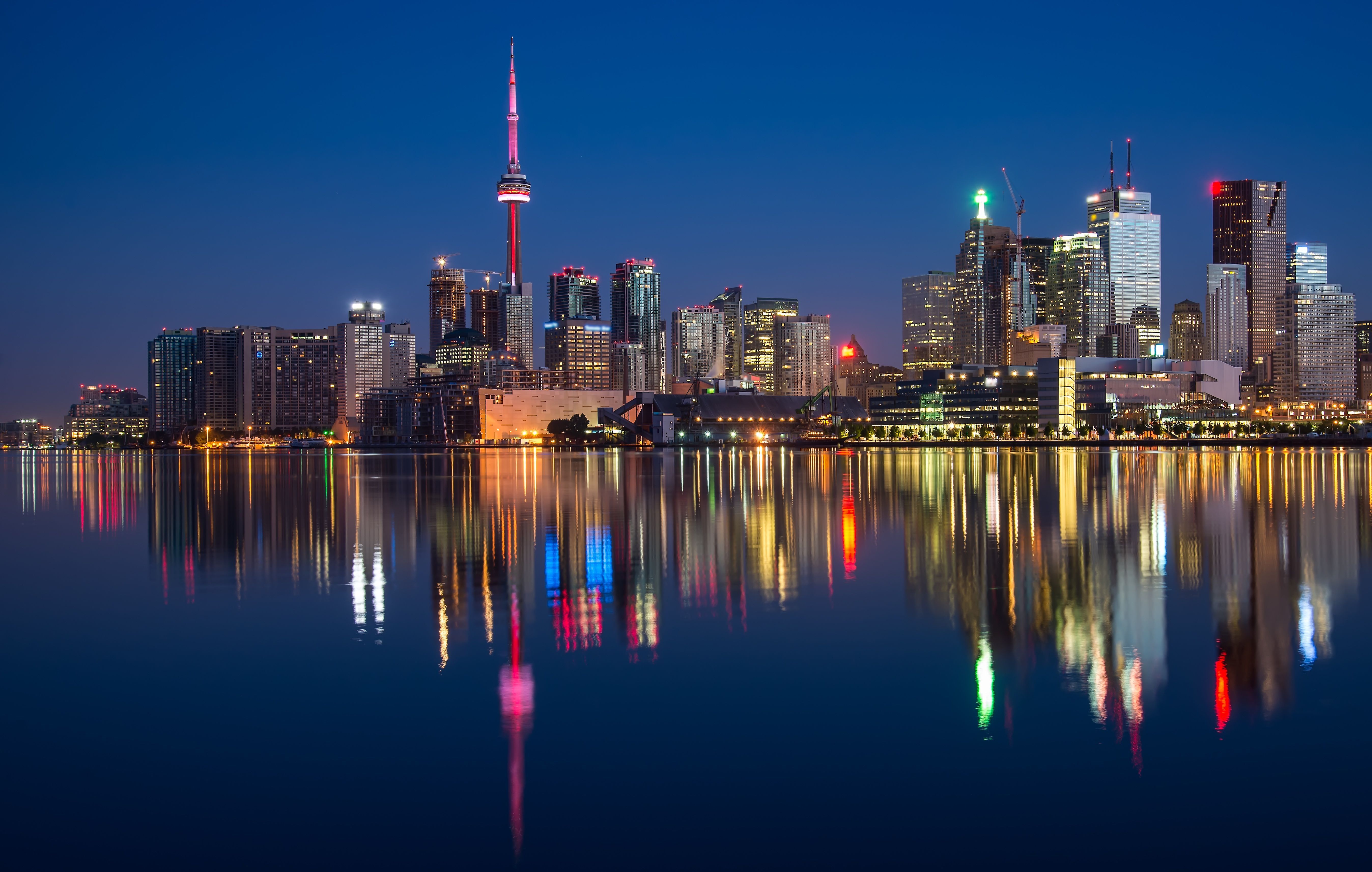 Toronto Skyscrapers Black and White ❤ 4K HD Desktop Wallpaper for