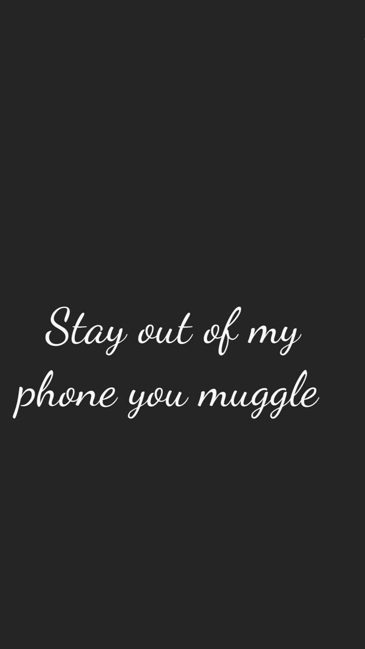 Dont Touch My Phone Muggle  Dont Touch My Phone