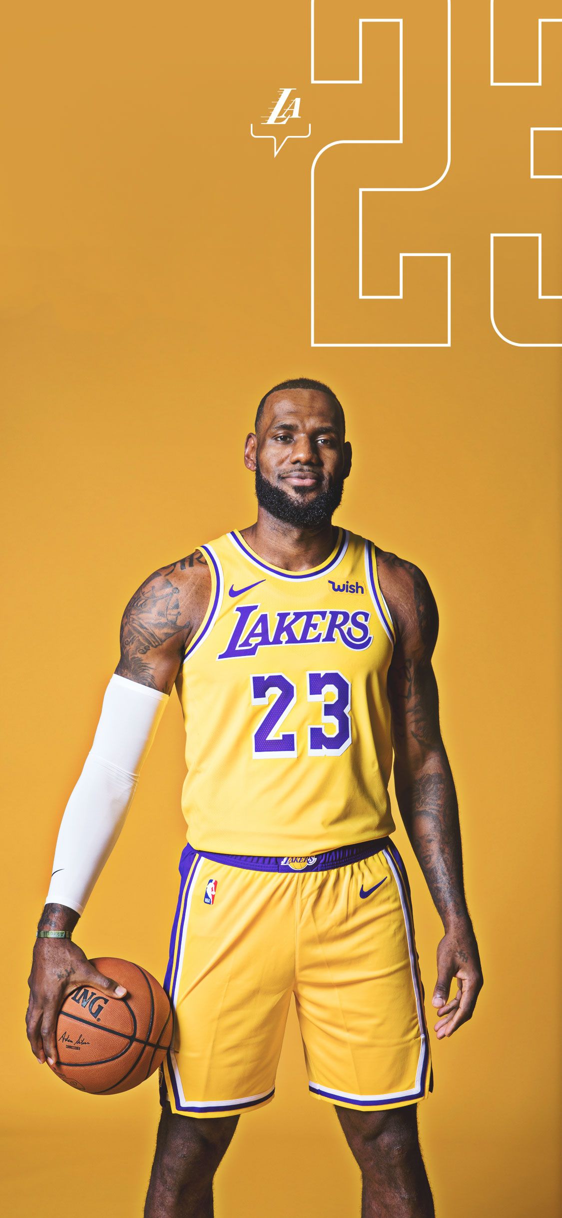 Lebron James La Lakers Iphone 6 With High lebron james jersey HD phone  wallpaper  Pxfuel