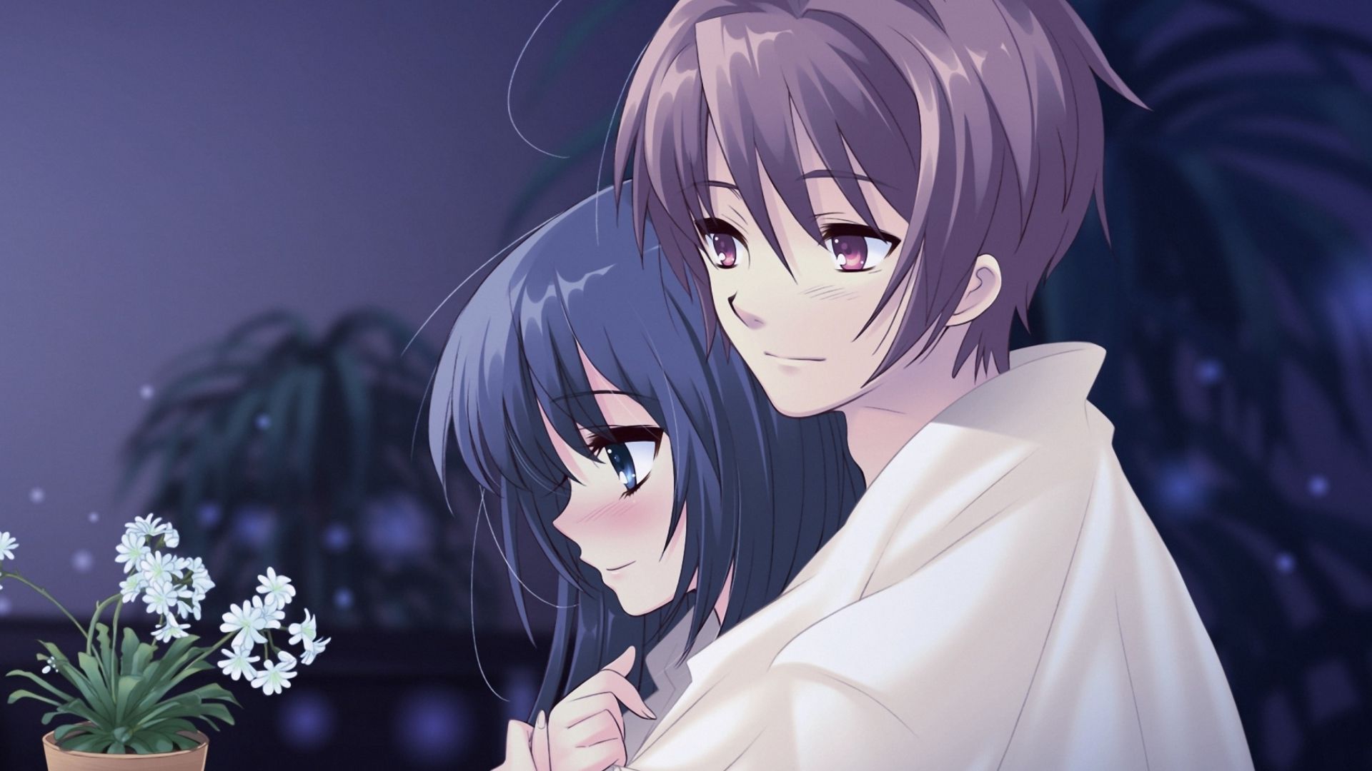 Cute Anime Couple Live Wallpaper - free download