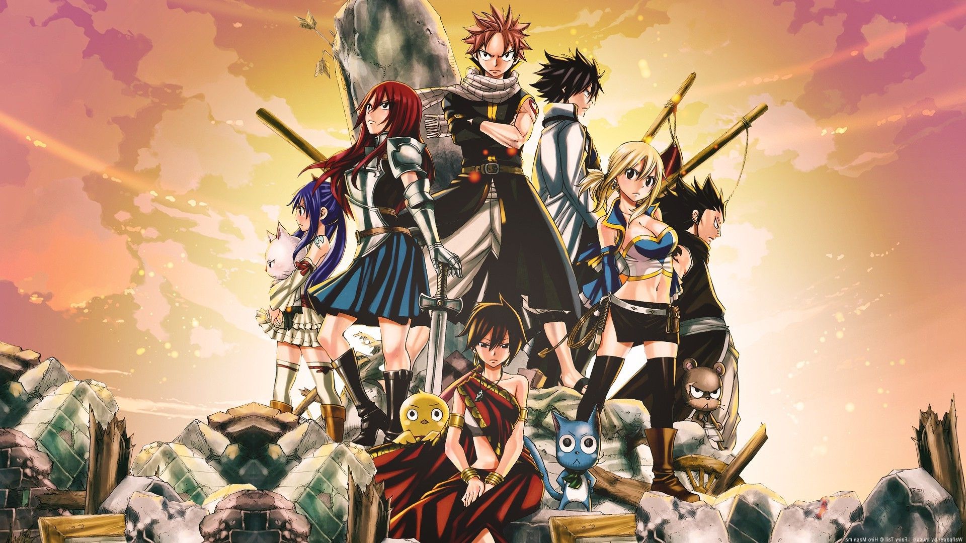 Fairy Tale Anime, Fairy Tail Group HD wallpaper