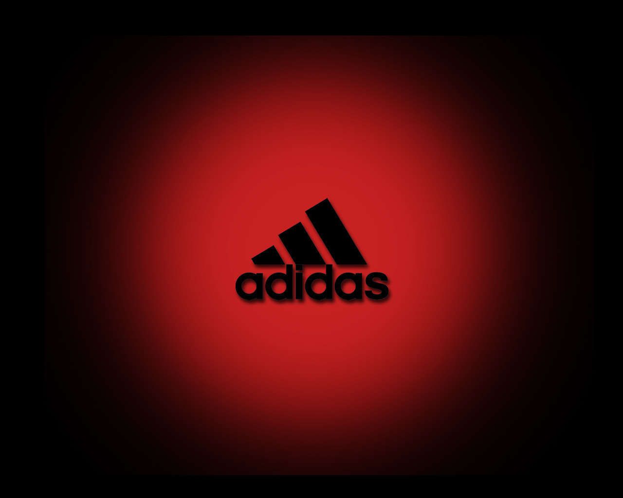 adidas logo with black background