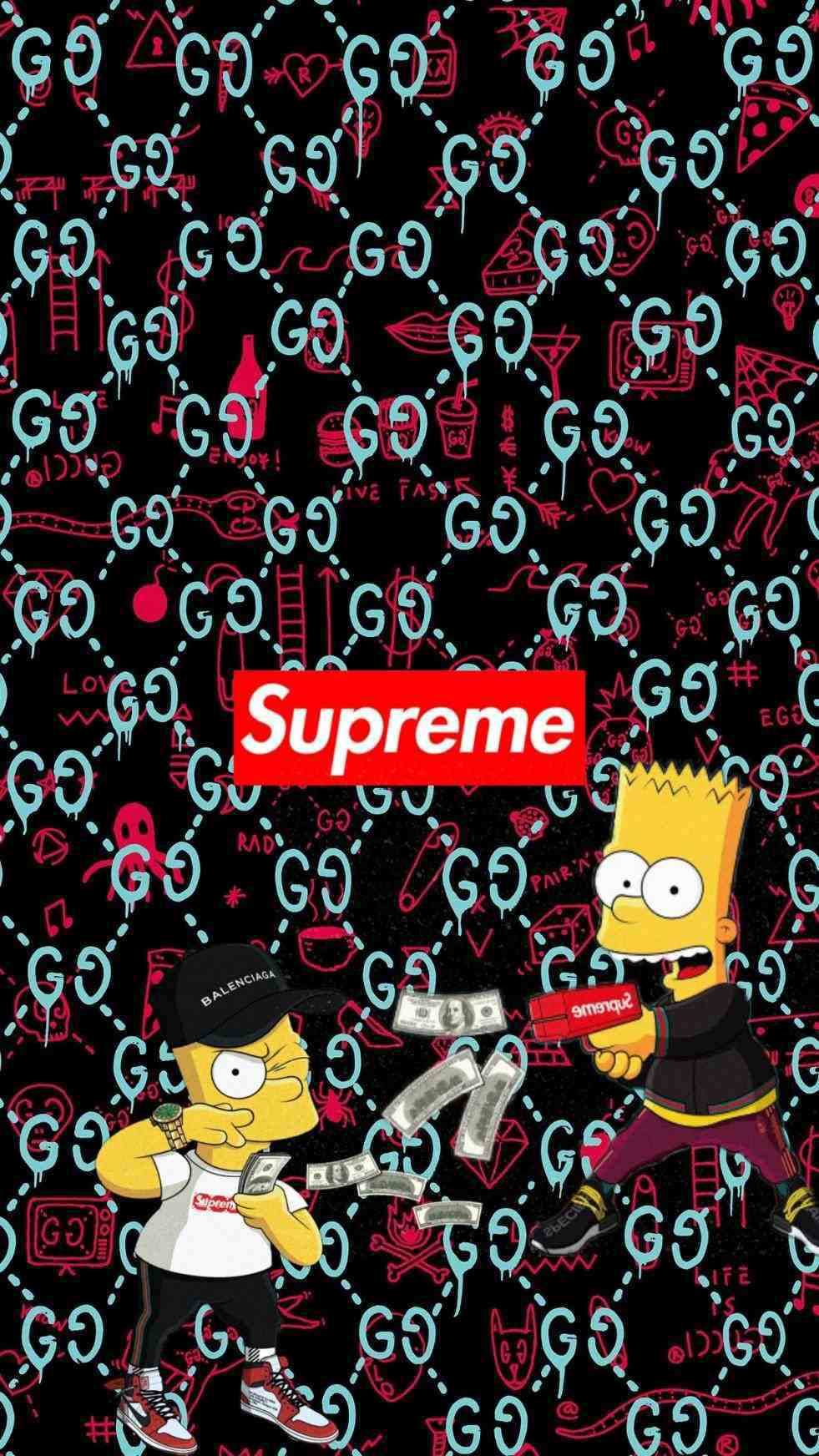 bape supreme wallpaper