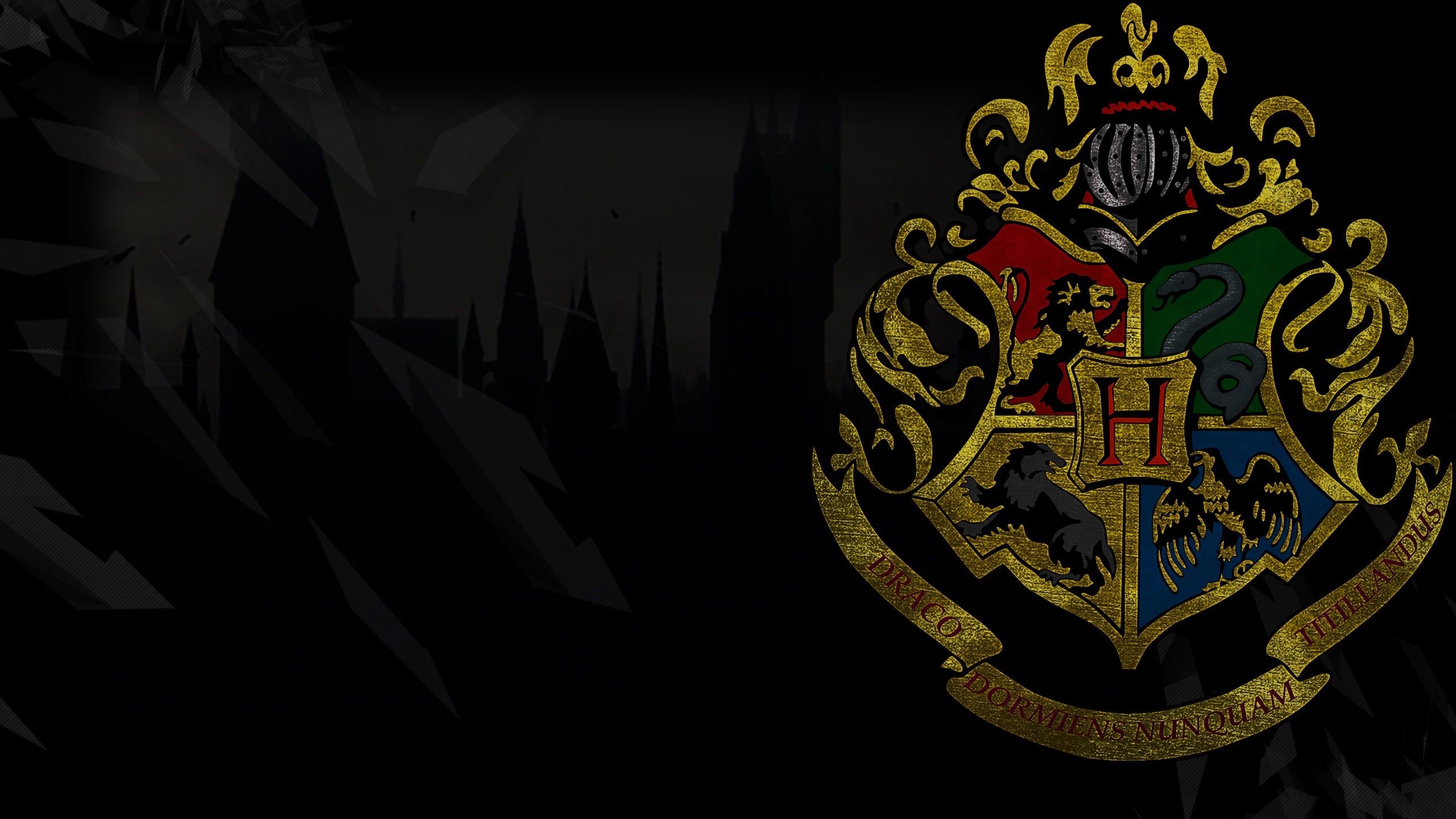 Harry Potter Hogwarts Logo Desktop Wallpapers On Wallpaperdog