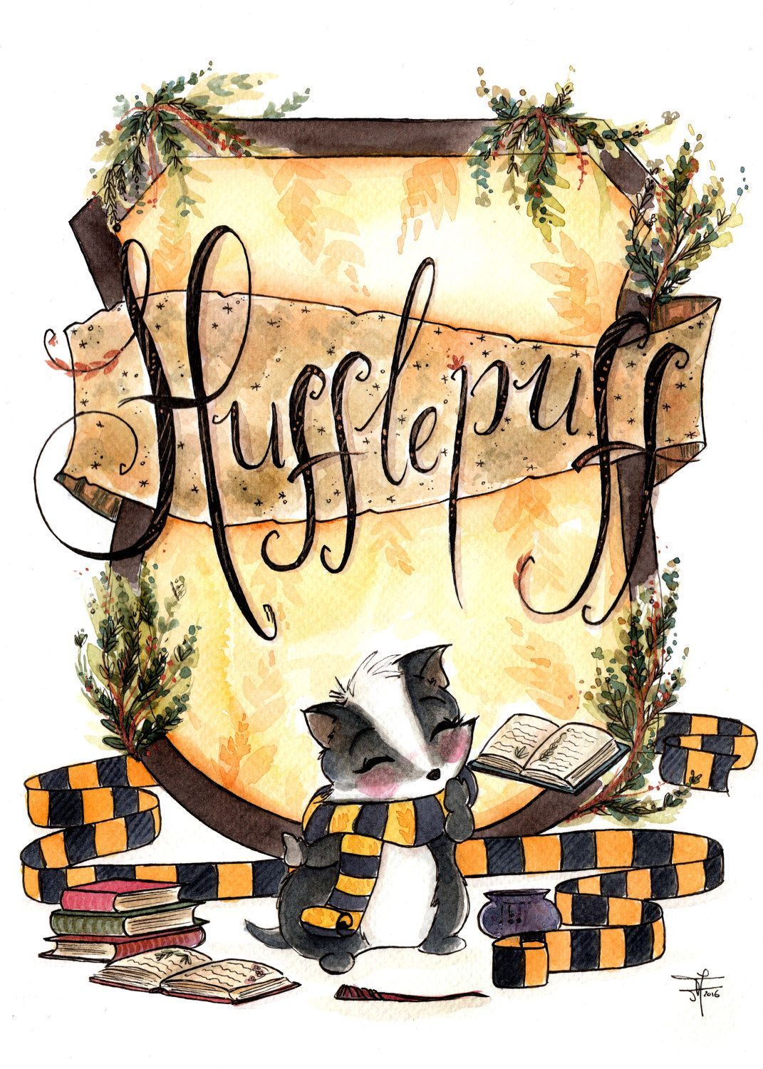Harry Potter  Hufflepuff  Wallpaper by Lèssy  Harry potter art Harry  potter wallpaper Hufflepuff wallpaper