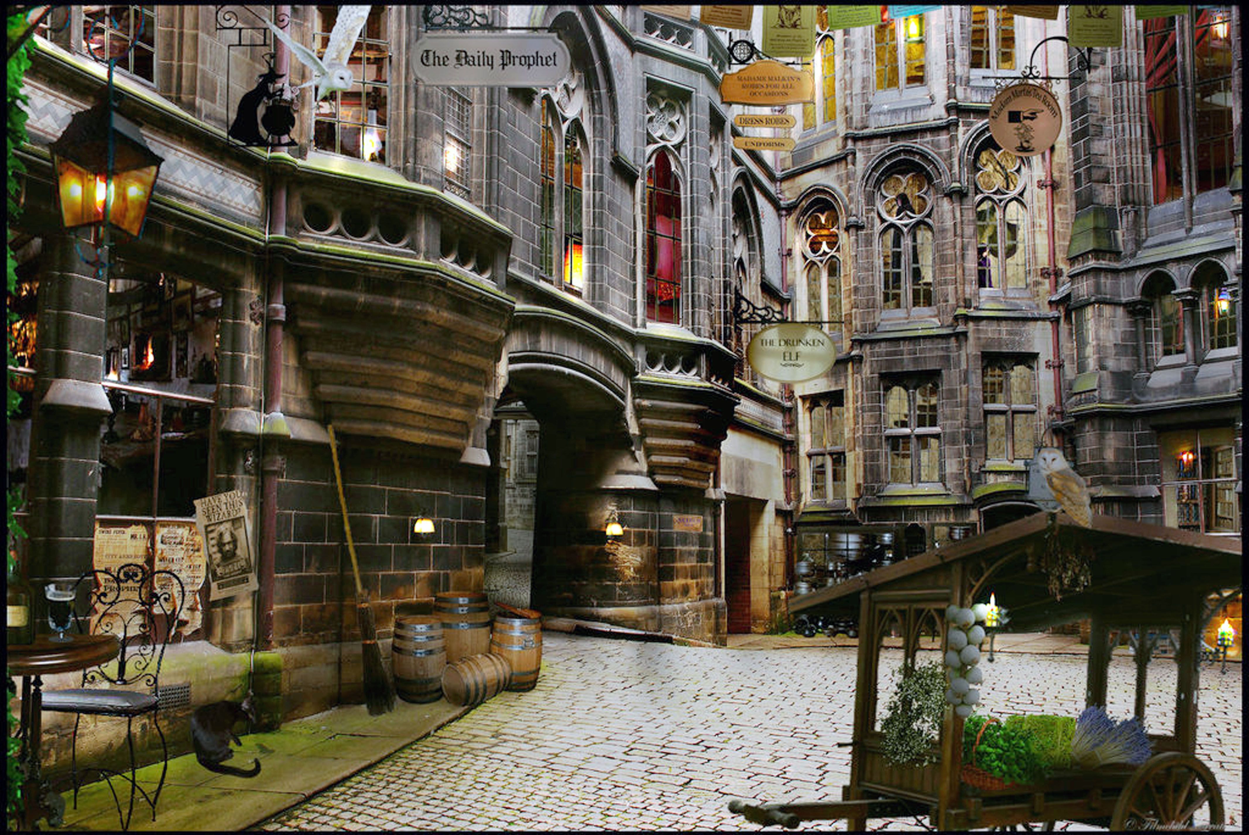 Harry Potter Castle Diagon Alley Wall Photography Stu - vrogue.co