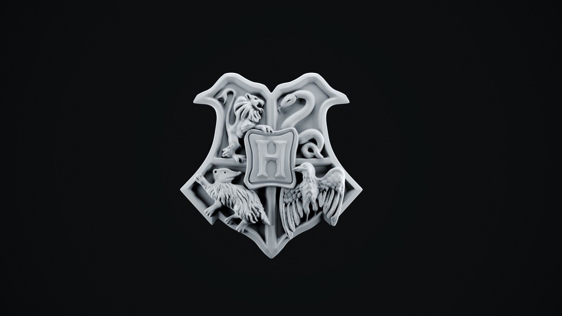 Harry Potter Hogwarts Logo Desktop Wallpapers On Wallpaperdog