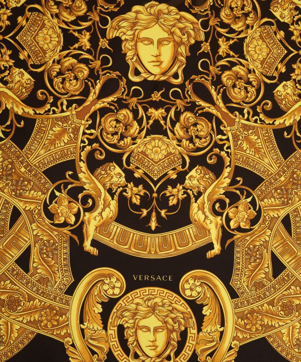 Gold Versace Logo Wallpaper