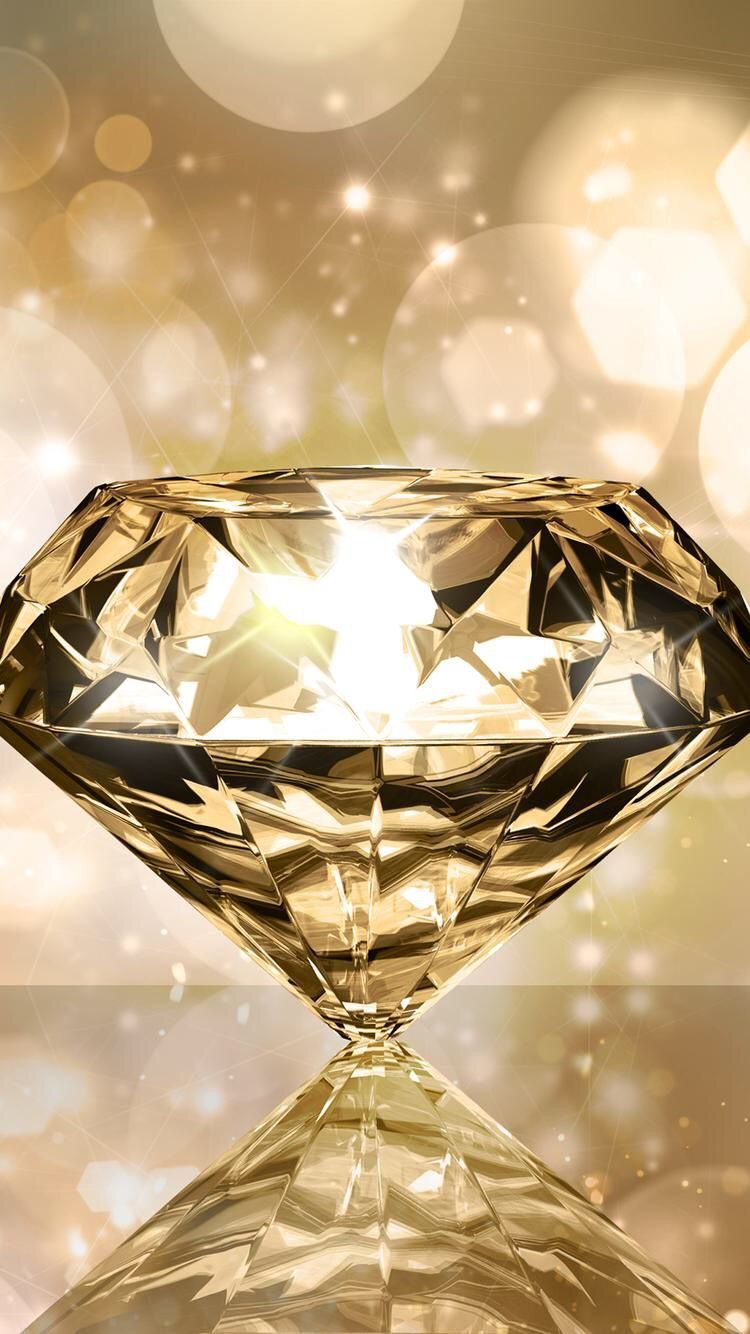 3D rendering of a crystal diamond on a black background with a bokeh effect  Generative AI Stock Illustration | Adobe Stock