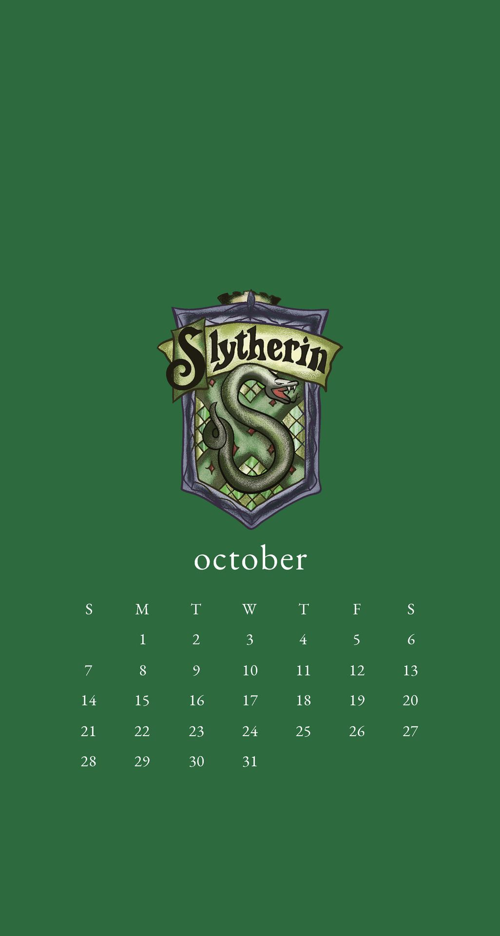 Download Simple Cute Harry Potter Slytherin Green Wallpaper  Wallpaperscom