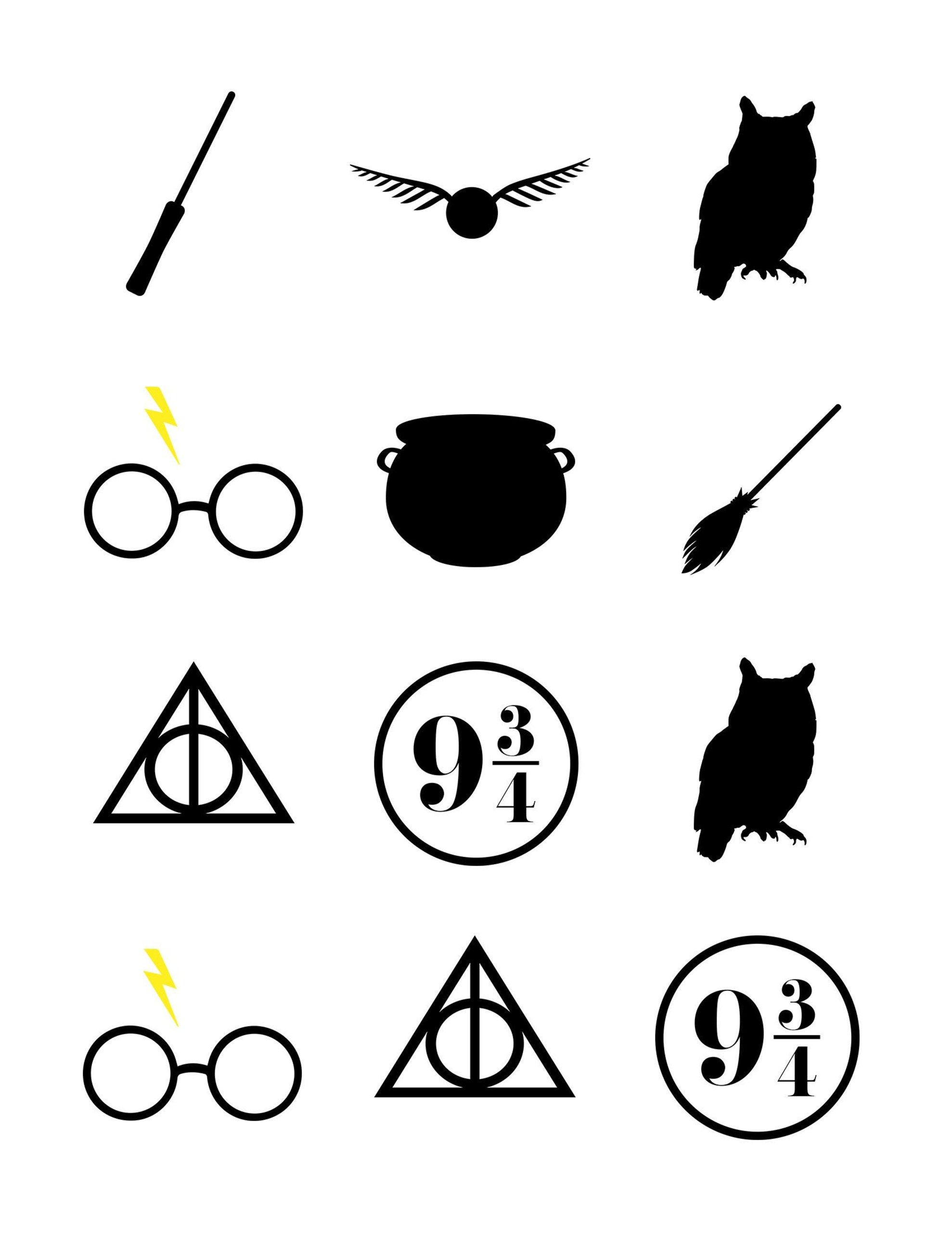 Printable Harry Potter Symbols - Printable Blank World