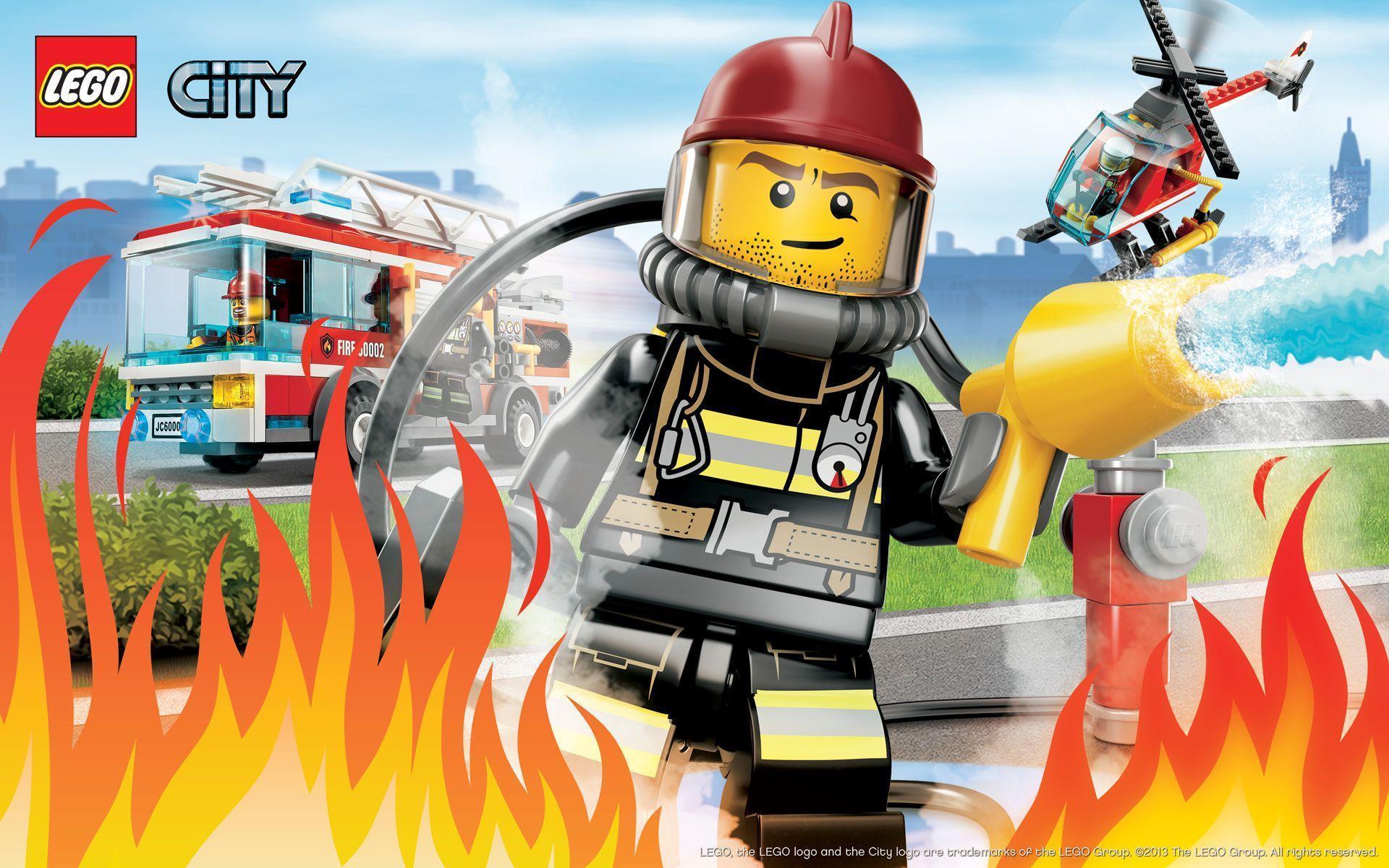 Лего Сити пожарная мультфильмы