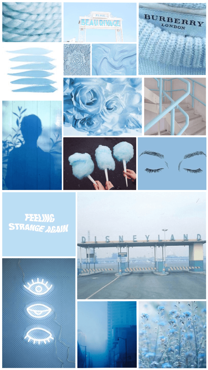 Light Blue Aesthetic Collage - Dusolapan