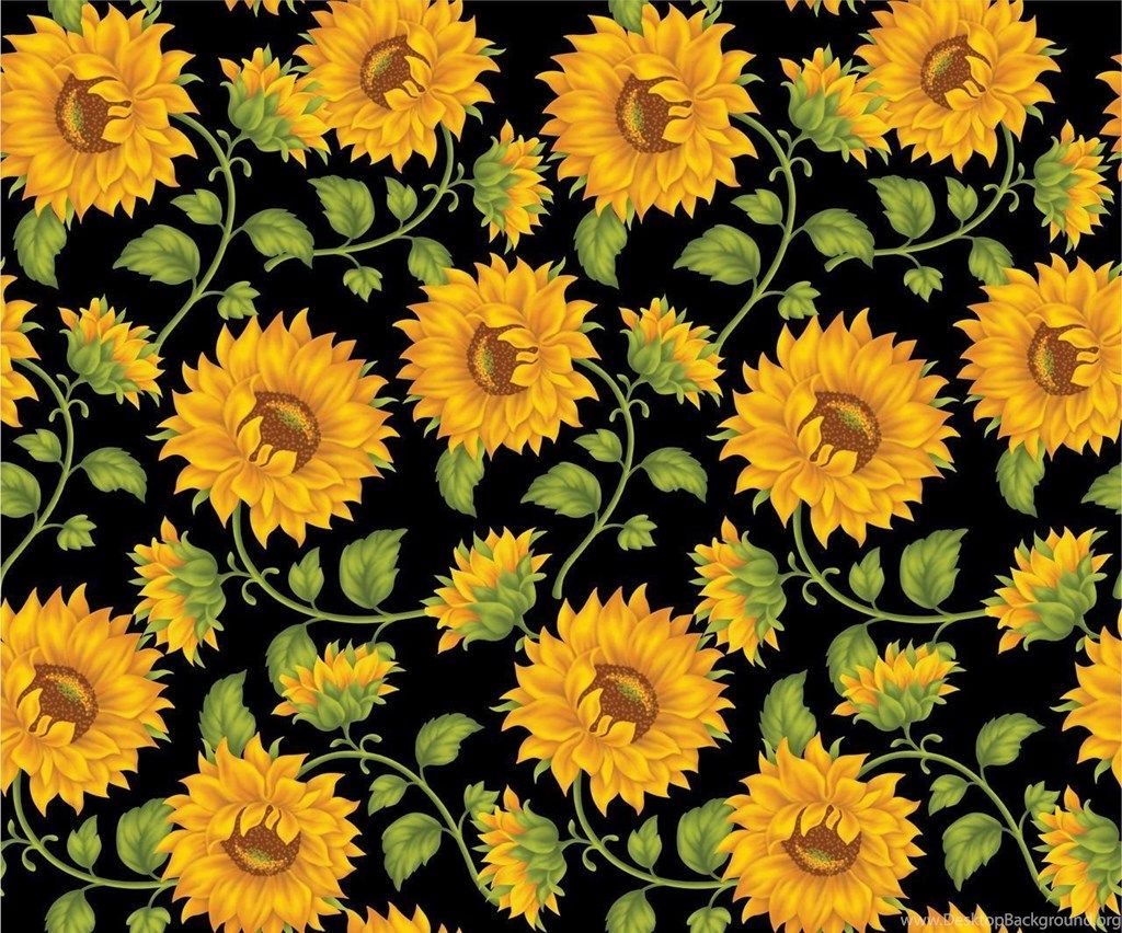 Sunflower Laptop Wallpaper Sunflower Background Aesthetic.