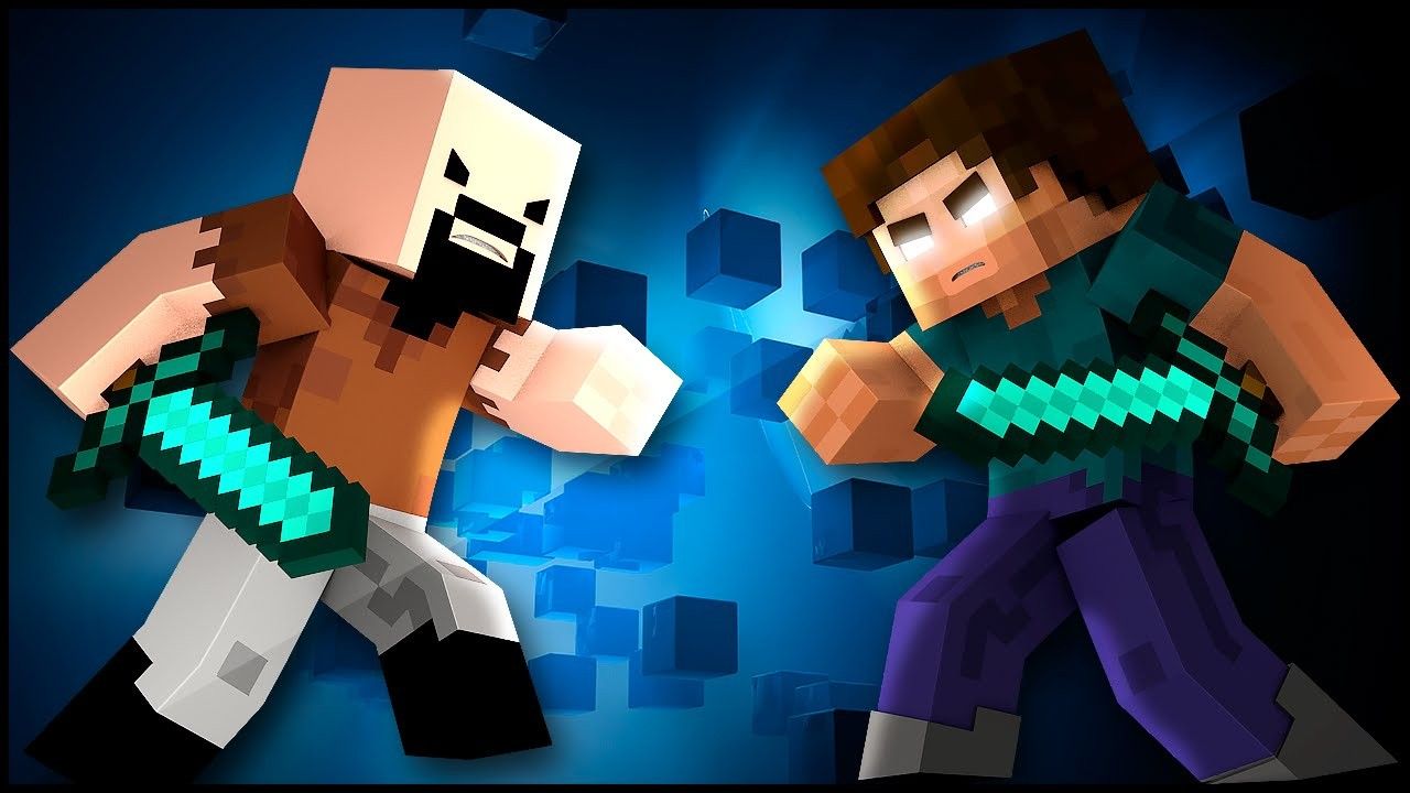 herobrine  Minecraft wallpaper, Black and blue wallpaper, Minecraft skins