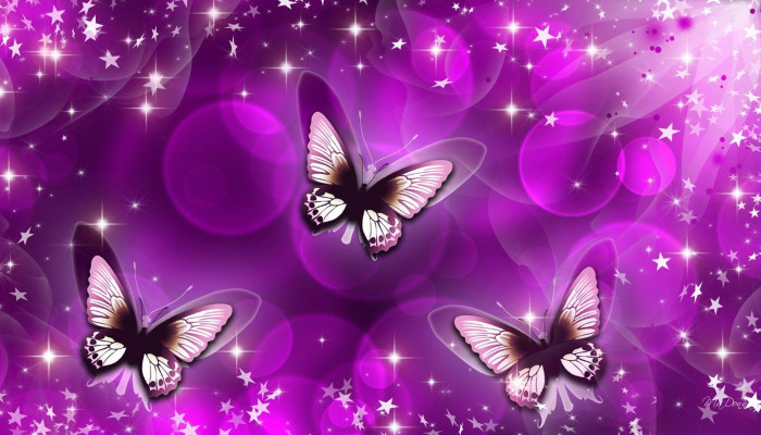 Purple Butterflies Wallpaper