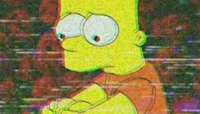 Bart Simpson Aesthetic Sad Wallpaper