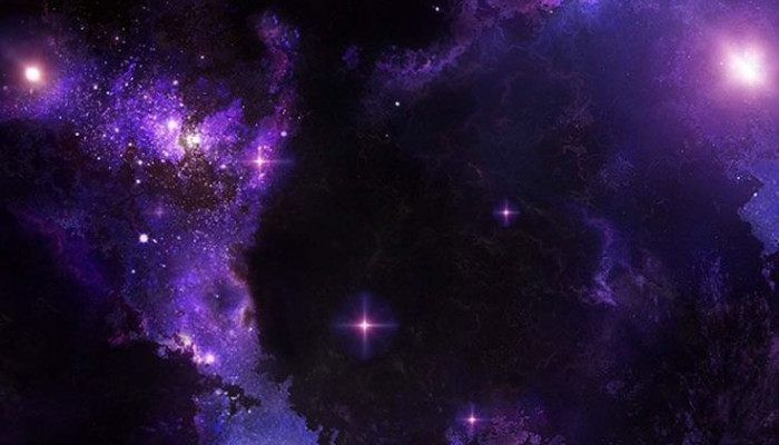 Black and Purple Galaxy Wallpaper