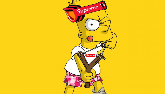 Ghetto Bart Simpson Wallpaper