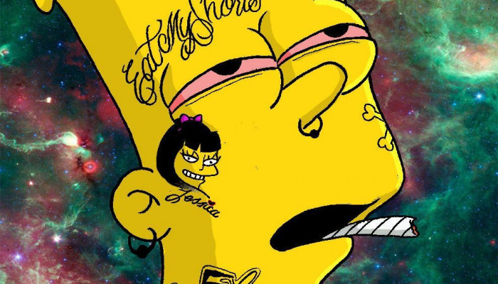 Bart Simpson Gangster Wallpaper