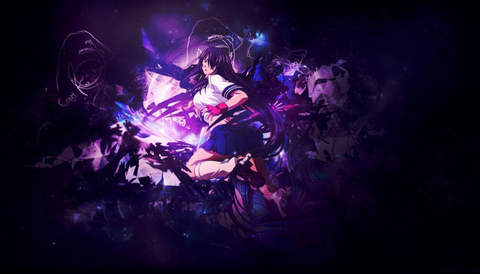 Dark Purple Anime Wallpaper