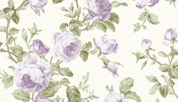 Purple Rose Victorian Wallpaper