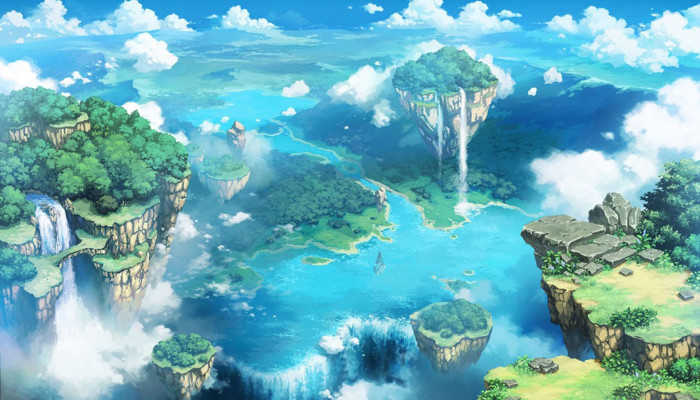 Blue Sky Island Wallpaper