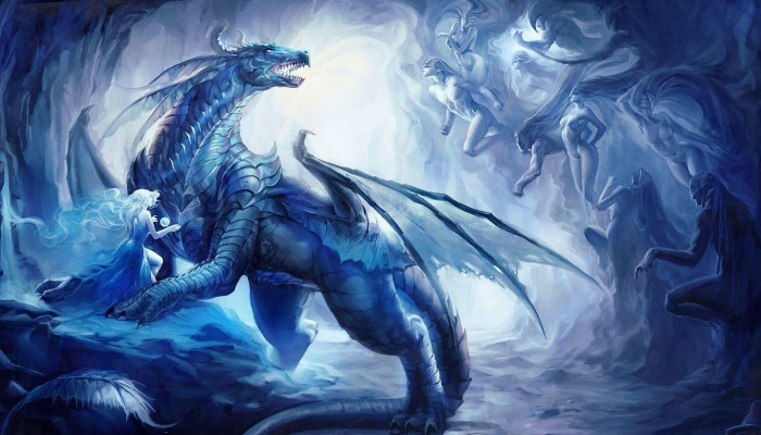 blue dragon Wallpaper