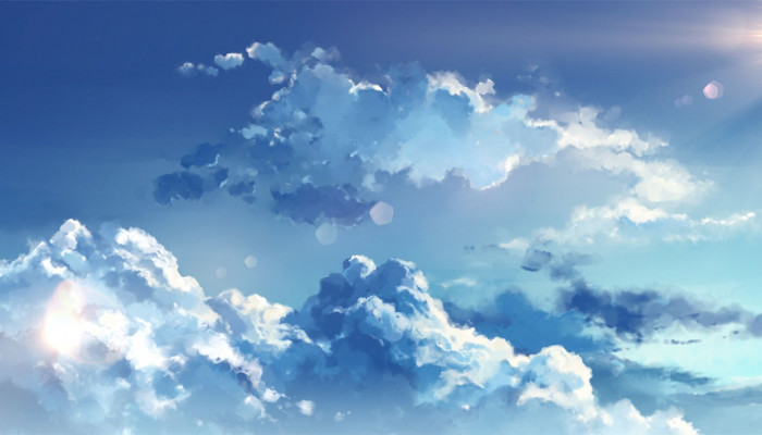 anime clouds Wallpaper