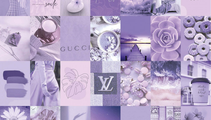 purple collage Wallpaper
