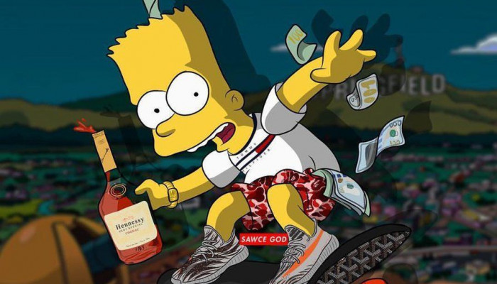 BAPE Bart Simpson Wallpaper