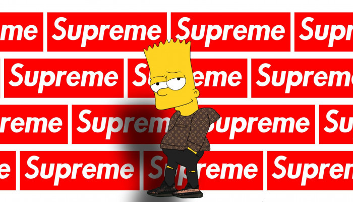 Bart Simpson Supreme 1080 Wallpaper