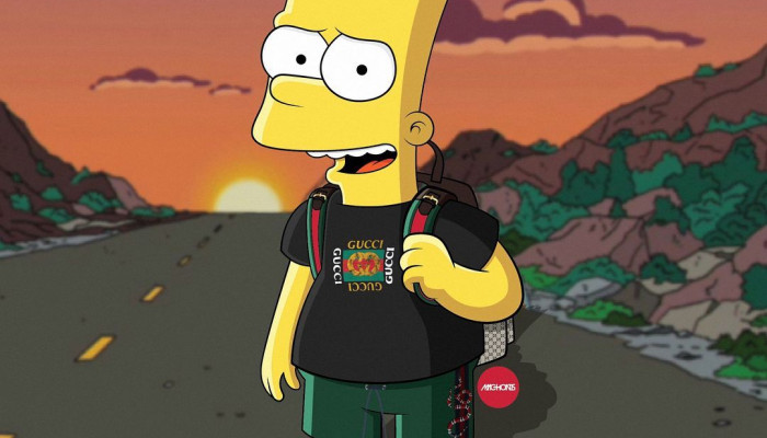 Gucci Bart Simpson Wallpaper